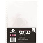OLYMPIC DISPLAY BOOK REFILLS A4 CLEAR PACK 10