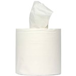 WHISPER PREMIUM CENTREFEED HAND TOWEL ROLL 1PLY 300M WHITE CARTON 6