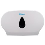 WHISPER DOUBLE JUMBO TOILET ROLL DISPENSER WHITE
