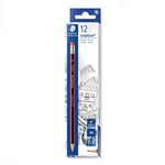 STAEDTLER 112HB TRADITION PENCIL WITH ERASER PK12