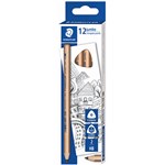 STAEDTLER 119NHB NATURAL JUMBO TRIANGULAR PENCILS HB PACK 12