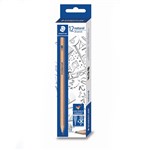 STAEDTLER 130 60N0 NATURAL GRAPHITE ENVIRONMENTALLY FRIENDLY 2B PENCIL BX12