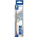 STAEDTLER 132N0 EXAM GRAPHITE PENCILS 2B WITH ERASER TIP PACK 12