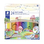 STAEDTLER NORIS CLUB ERASABLE COLOURED PENCILS ASSORTED BOX 24