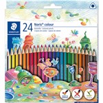 STAEDTLER 187 C24 NORIS COLOUR TRIANGULAR COLOURING PENCILS BOX 24