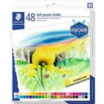 STAEDTLER 2430 SOFT PASTEL CHALKS ASSORTED PACK 48