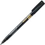 STAEDTLER 319F9 LUMOCOLOR PERMANENT MARKER FINE SPECIAL BLACK