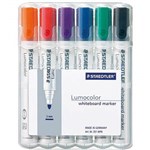 STAEDTLER 351WP6 LUMOCOLOR WHITEBOARD MARKER BULLET 2MM WALLET 6