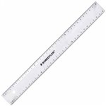 STAEDTLER 562300PB CLEAR PLASTIC RULER 300MM