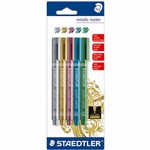 STAEDTLER METALLIC MARKERS ASSORTED PACK 5