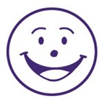 STAEDTLER 2SHINY MERIT STAMP SMILEY FACE BLUE