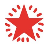 STAEDTLER 2SHINY PREINKED STAMP RED TWINKLE STAR