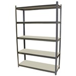 ACERACK SS1200400 STALLION SHELVING UNIT 5 SHELVES LOAD CAPACITY 250KG PER SHELF DARK GREY