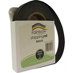 RAINBOW SSRBL STRIPPING ROLL RIBBED 25MM X 30MTR BLACK