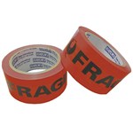 STYLUS 3910 PACKAGING TAPE 455 48MM X 66MTR ROLL FRAGILE ORANGE