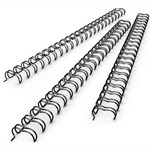 GOLD SOVEREIGN WIRE BINDING COMB 23 LOOP 11MM A4 BLACK PACK 100