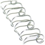 GOLD SOVEREIGN WIRE BINDING COMB 23 LOOP 16MM A4 SILVER BOX 50