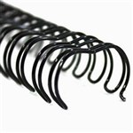 WIRE BINDING COIL 16MM 58 INCH 34 LOOP 31 PITCH BLACK BOX 50