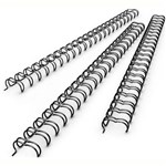 GOLD SOVEREIGN WIRE BINDING COMB 25MM A4 23 LOOP 201 PITCH BLACK PACK 50