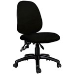SYLEX GIRO CHAIR HIGH BACK ANTIMICROBIAL FABRIC BLACK