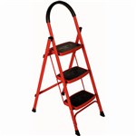 BRADY 3 STEP LADDER 120KG RED