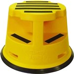 BRADY JUMBO ROLLING KICKSTOOL 375 X 355MM YELLOW