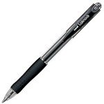 UNIBALL SN100MBK LAKNOCK RETRACTABLE BALLPOINT PEN 10MM MEDIUM BLACK