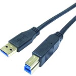 COMSOL USB SUPERSPEED PERIPHERAL CABLE 30 A MALE TO B MALE 1M BLACK