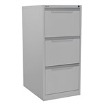 STEELCO VF3SG FILING CABINET 3 DRAWER 1015 X 470 X 620MM SILVER GREY