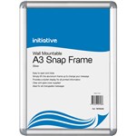 INITIATIVE GQC003 SNAP FRAME WALL MOUNTABLE A3 SILVER