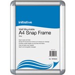 INITIATIVE GQC004 SNAP FRAME WALL MOUNTABLE A4 SILVER
