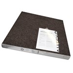 VISIONCHART AUTEX ACOUSTIC FABRIC PEEL N STICK TILES 600 X 600MM BARK PACK 6