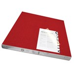 VISIONCHART AUTEX ACOUSTIC FABRIC PEEL N STICK TILES 600 X 600MM BLAZING RED PACK 6