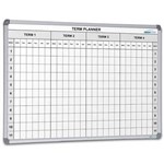 VISIONCHART MAGNETIC WHITEBOARD SCHOOL PLANNER 4 TERM 1200 X 900MM