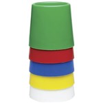 EDUCATIONAL COLOURS WATER POT SIZE 5 ASSORTED PACK 5