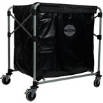 COMPASS COLLAPSIBLE LAUNDRY CART 300 LITRE BLACKGREY