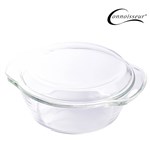 CONNOISSEUR GLASS COVERED CASSEROLE DISH 2 LITRE