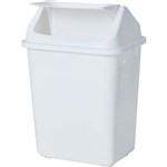 COMPASS 7640302 WHITE PLASTIC PUSH BIN 38L