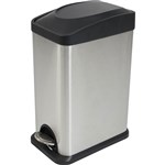 COMPASS 769715 STAINLESS STEEL RECTANGULAR PEDAL BIN 15L