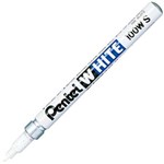 PENTEL 100W PERMANENT MARKER BULLET 13MM WHITE BOX 12