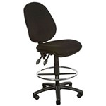 YS DESIGN YS08DBK DRAUGHTSMAN CHAIR BLACK
