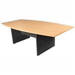 YS DESIGN CT24BI OXLEY CONFERENCE TABLE 2400X1200X730MM BEECH OVER IRONSTONE