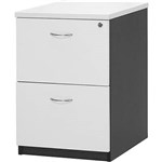 OXLEY 2 DRAWER FILING CABINET 476 X 550 X 700MM WHITEIRONSTONE