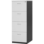 OXLEY FILING CABINET 4 DRAWER 476 X 550 X 1339MM WHITEIRONSTONE
