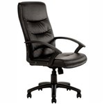 YS DESIGN YS111HPU STAR EXECUTIVE CHAIR HIGH BACK LEATHERETTE BLACK
