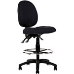 YS DESIGN YS21DBK LINCOLN MEDIUM BACK DRAUGHTSMAN CHAIR BLACK