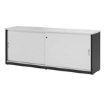 YS DESIGN YSCZ1545WI OXLEY CREDENZA 1500 X 450 X 730MM WHITE OVER IRONSTONE