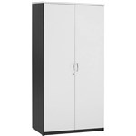 YS DESIGN YSFDWI OXLEY STATIONERY CUPBOARD FULL DOOR 900 X 450 X 1800MM WHITE OVER IRONSTONE