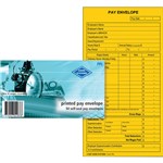 ZIONS PPL PAY ENVELOPES 90X165MM WALLET SELF SEAL GOLD PK50