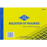 ZIONS REGISTER OF INJURIES BOOK VIC
